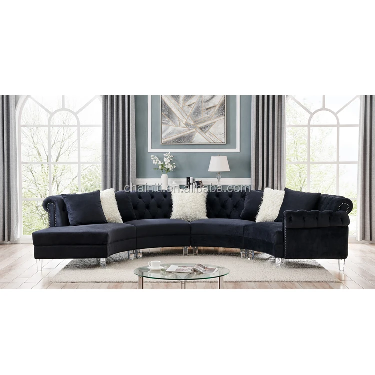 
High quality american style Button Tufted Sofa Set Design For Living Room Sofa 