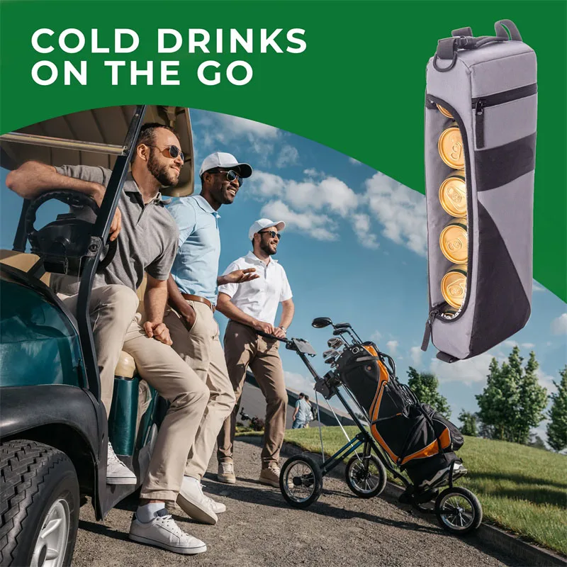 Golf Cooler Bag Plus Keeps Drinks Cold for Hours Insulated Beer Sleeve and Cooler Bag Golf Bag Cooler Insulated Hidden