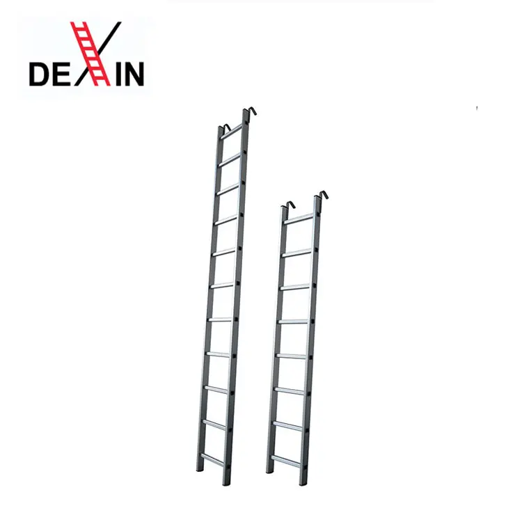 DX- GSSH108 Scaffolding ladder Aluminum straight safety outdoor 8 steps ladder with Hook