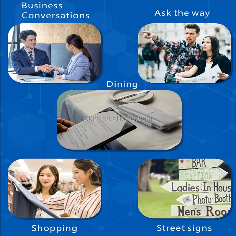 Portable Voice Translator Speech 108 languages English Japanese Korean Arabic Polish Translator