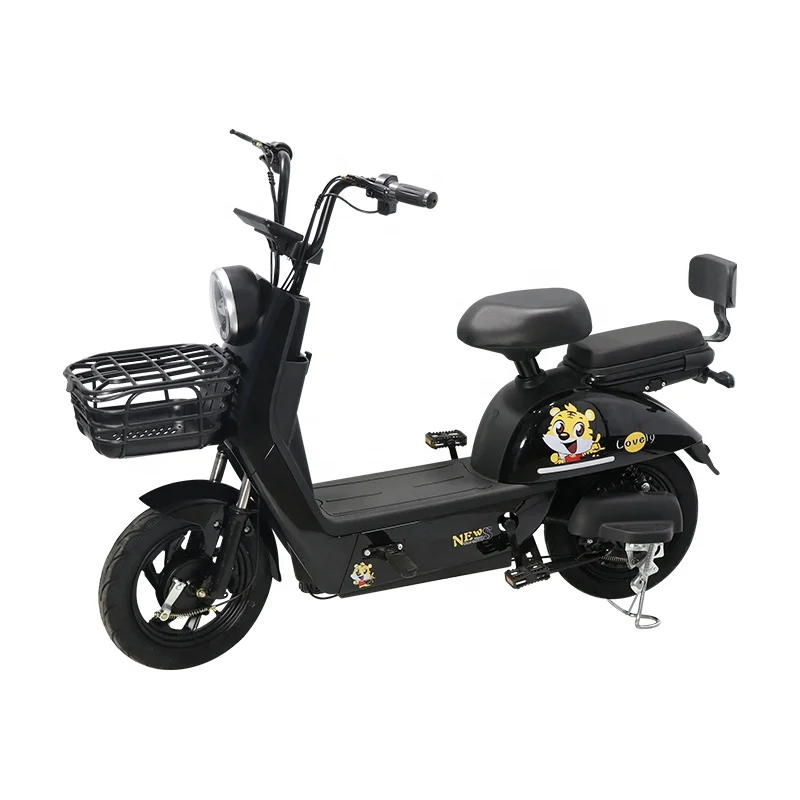 New Model Full Size 45Km/H Racing Electric Motorcycle 500W For Adult