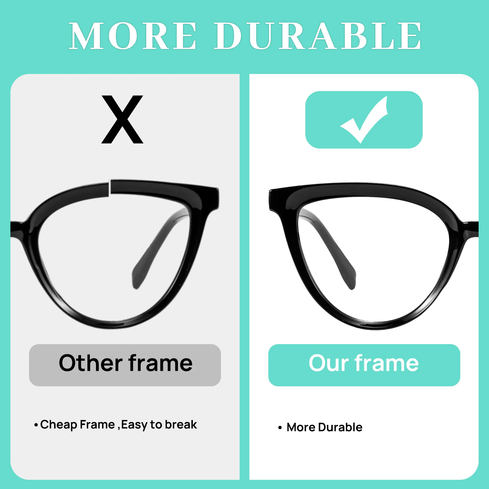 Cheap New Fashion Color changing Custom logo Women Optical Blue Light optical Glasses Cat Eye Eyeglasses Frame