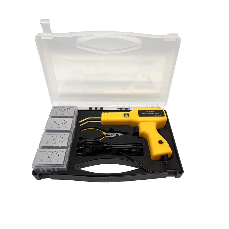 120w plastic welder Handheld Hot Stapler Gun For Car Bumper Repair Plastic Soldering Machine With 400pcs 4 kinds of Hot Staple