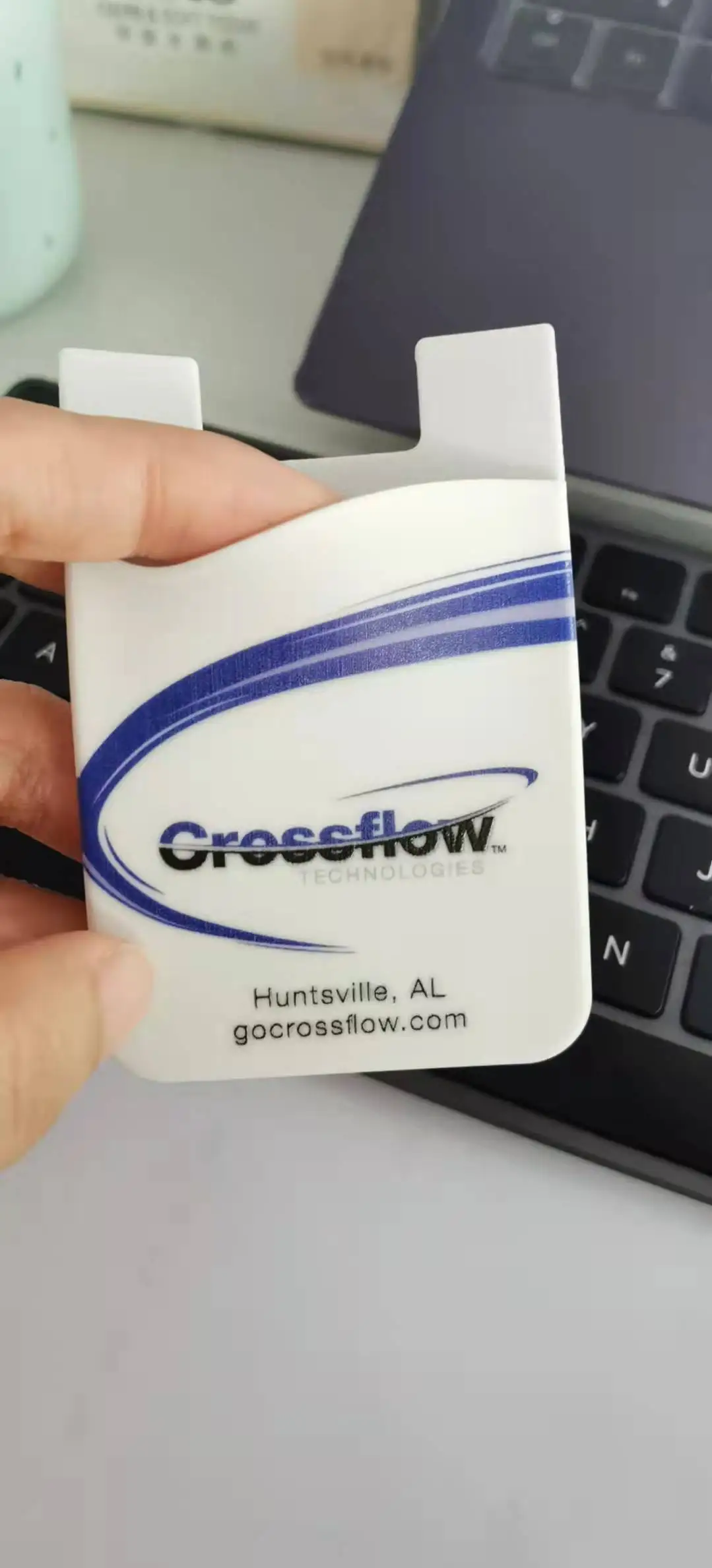 High quality custom logo Silicone Blank Card Holder wallet for Mobile phone