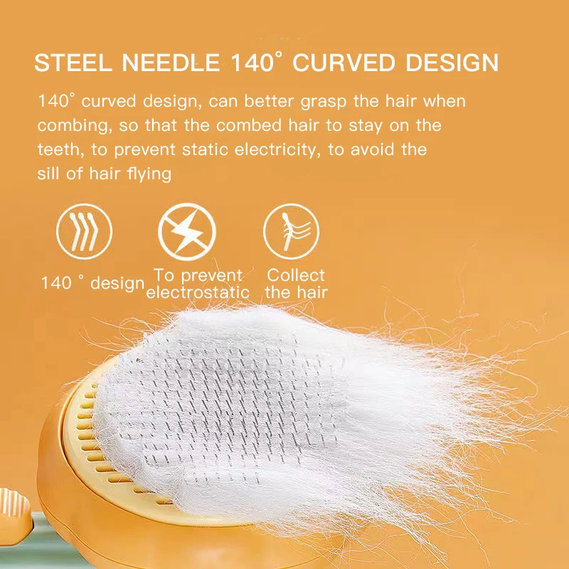 Hot Selling Pet Grooming Cleaning Brush Cat Pumpkin Brush Dogs Hair Slicker Pumpkin Pet Comb