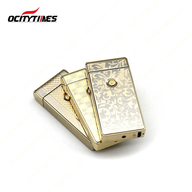 OCITYTIMES USB Electronic Cigarette Lighter Top Quality Safety Flame-less plasma double arc USB Lighter