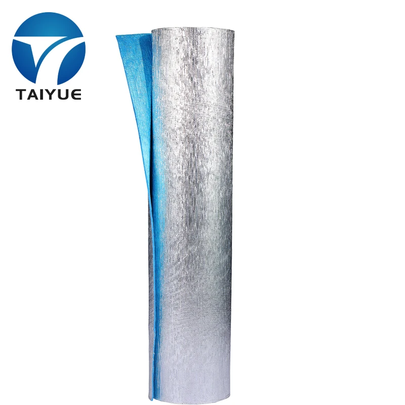 High Performance 3-in-1 AL Radiant Barrier XPE Foam Clear Pattern Customized Size Heat Insulation Materials Directly Shipped