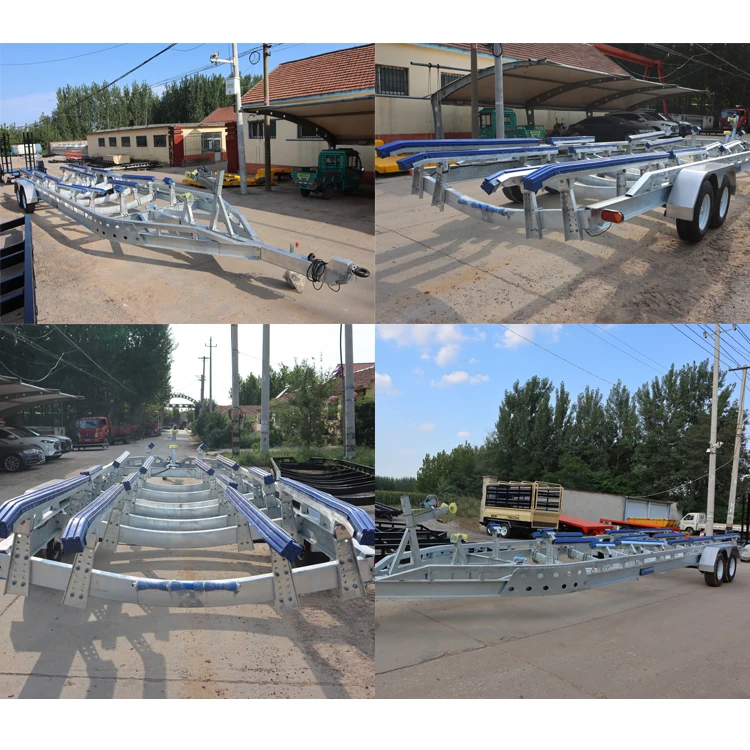 Watercraft trailer 4500 kg 3 axle large boat trailer watercraft trailers