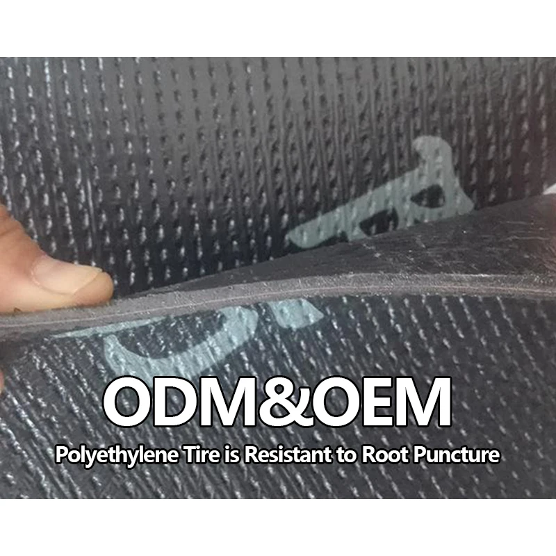 Wholesale China Hot Melt Type Polyethylene Tire Root Puncture Waterproof Membrane For Planting Protect Roof