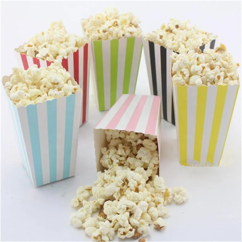 custom resealable food packaging paper popcorn bags