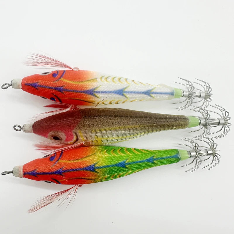 8.5cm Squid Rush Egi Jig  Baits Shrimp Lure luminous Japanese yo zuri Gambar Floating Sutte Octopus Squid Jig