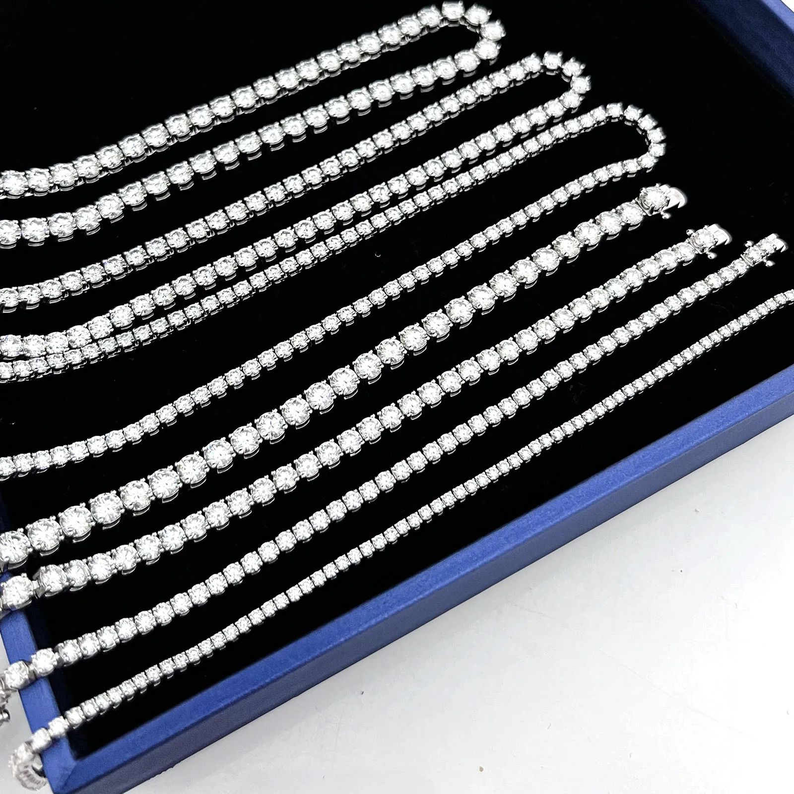 miossanite tennis necklace silver/gold plated necklace choker gift for best friend necklace