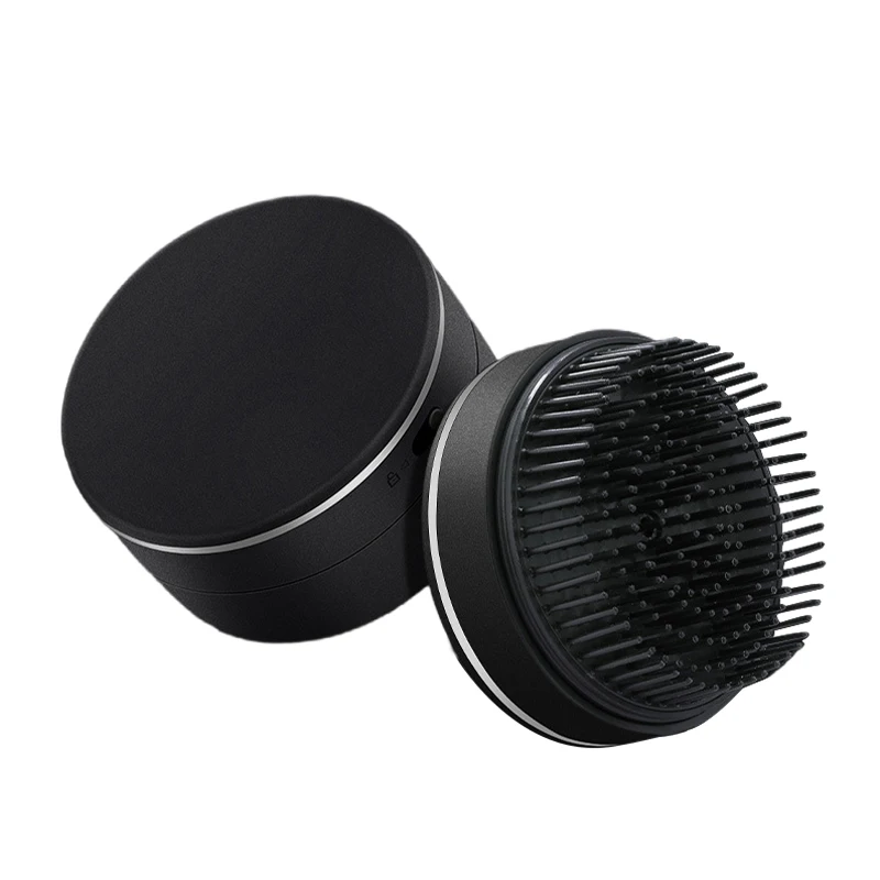 Portable Electric Ionic Hairbrush Vibrating Scalp Massage Comb Circle straight Negative Ions Comb with Mirror