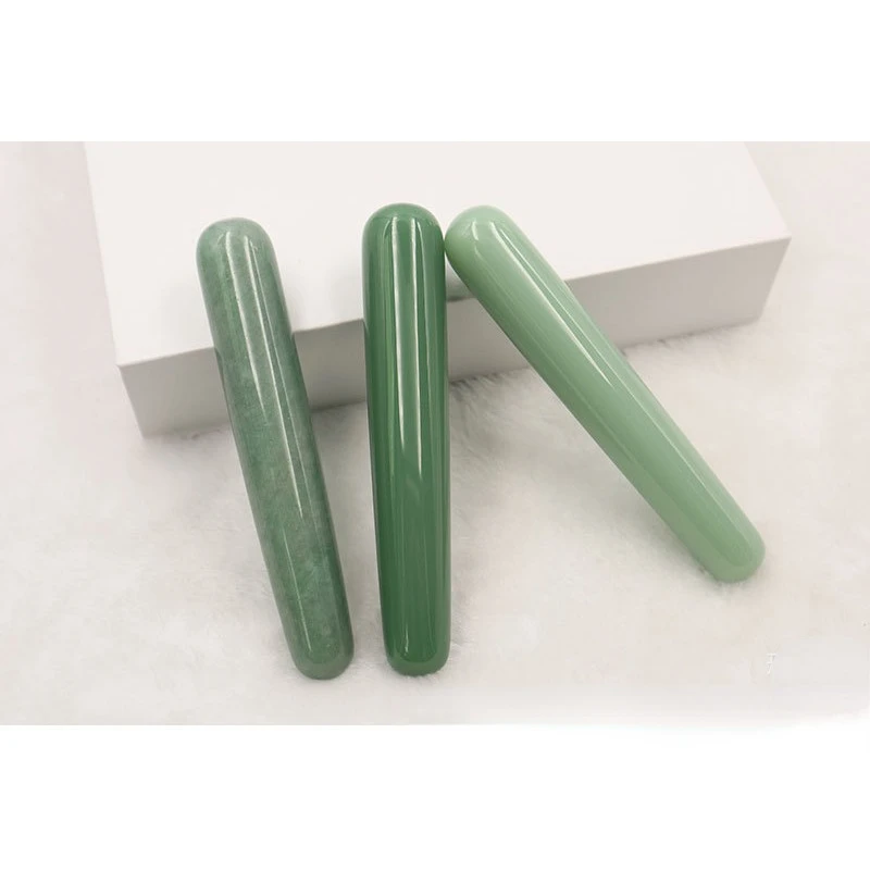 free sample Natural Rock Crystal Stone Gua Sha Massage Wand for Face Acupuncture Stick Point Acupressure