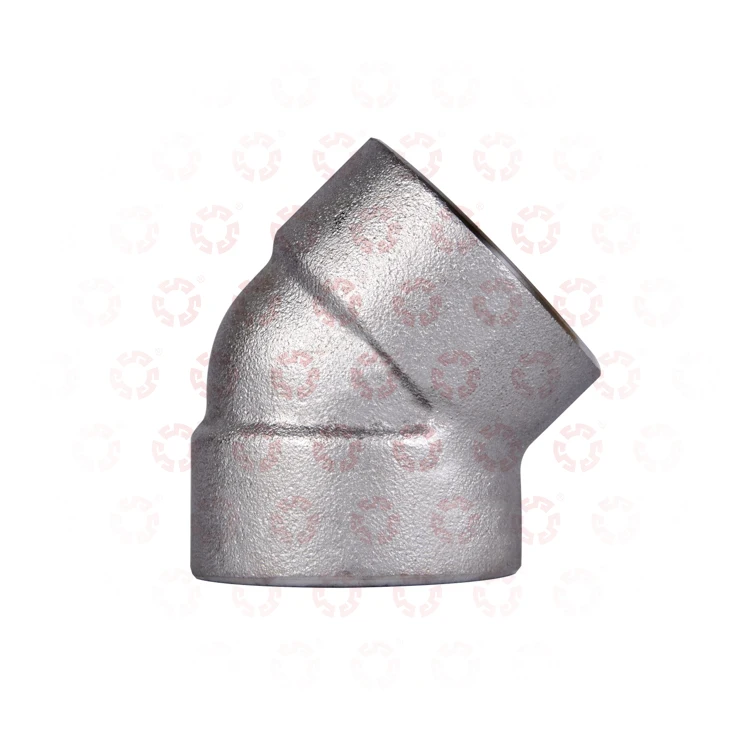 Stainless steel 200KG High Pressure High Temperature For Water Oil Gas Connectable Fittings 45 degree socket welded elbow