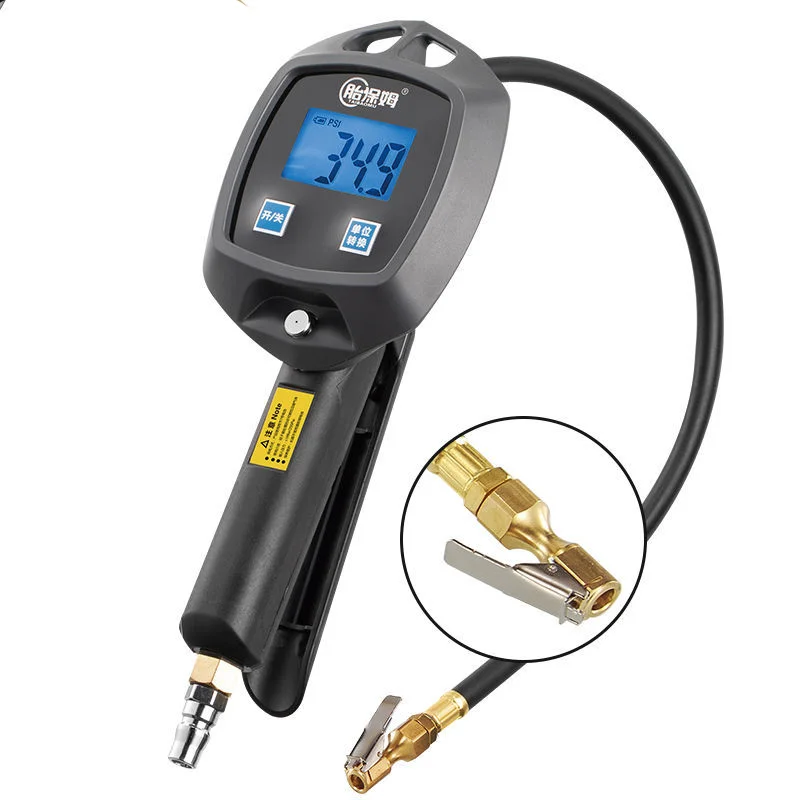 Manufacturer top sale Digital Tire pressure Inflator Gauge Tyre Air Gun for Car
