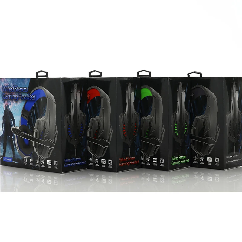 Wholesale Game headphones Gamer Headset PS4 Earphones PC With Mic Wired gaming Headphone