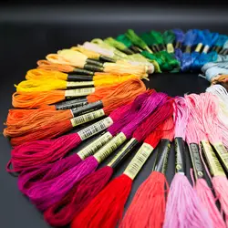 SJ158-1 Wholesale 100 color Embroidery Floss Cross Stitch Thread