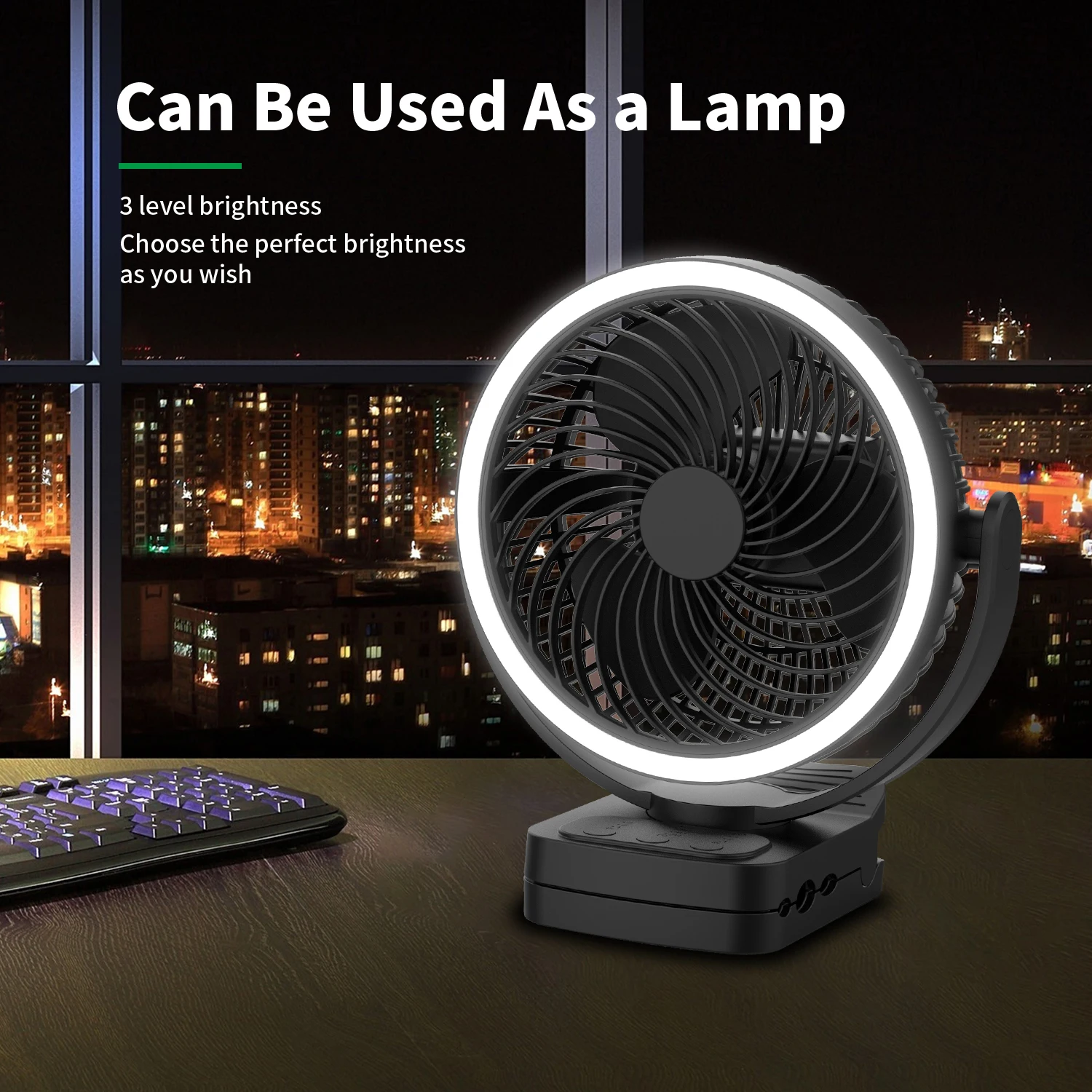 2/4/8 Hours Timer USB Rechargeable Wireless Portable Mini Electric Hanging Ceiling Camping Tent Lantern Light Fan for Outdoor