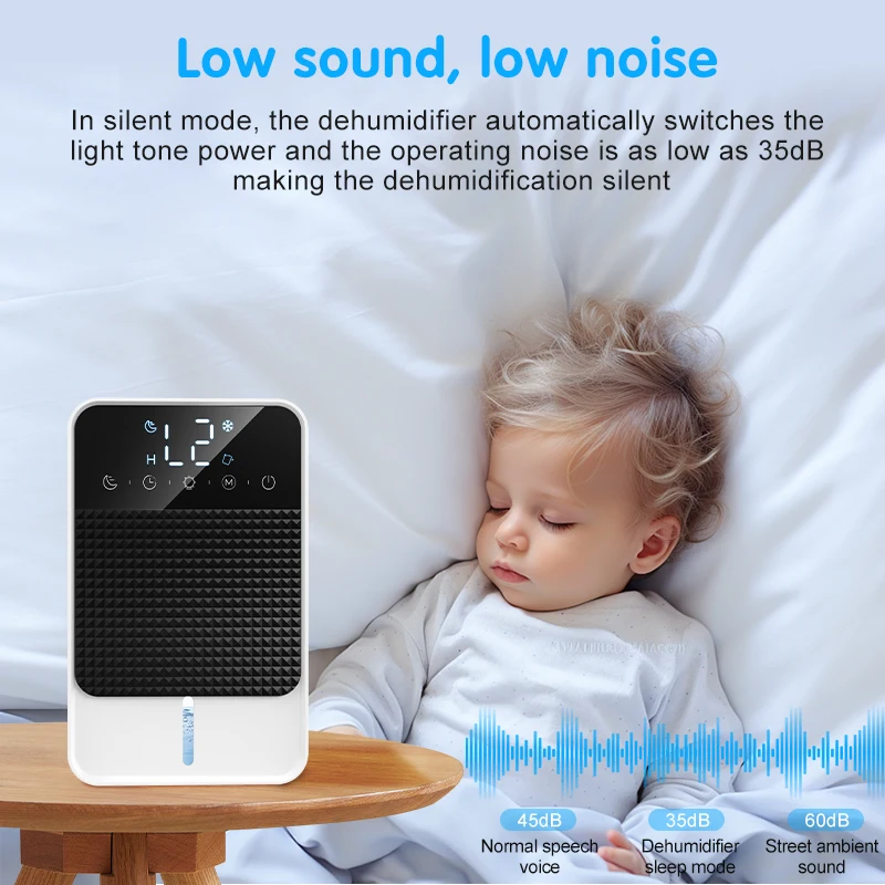 Hot sale China manufacturer portable mini home Peltier dehumidifier New Cheap Removable Water Tank smart dehumidifier