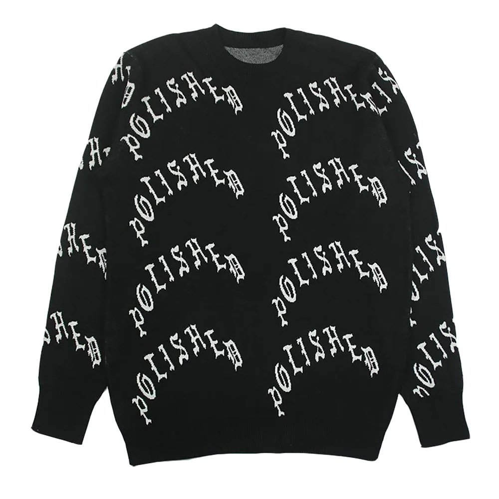 Custom LOGO OEM & ODM men sweater Jacquard pullover knitwear winter crew neck cotton knitted designer custom knit sweater