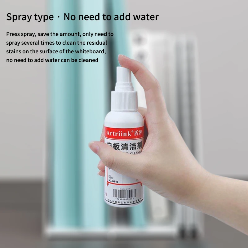 Good Price 100ml Dry Erase Board Liquid Cleaning Liquid Non-toxic Whiteboard Spray Cleaner