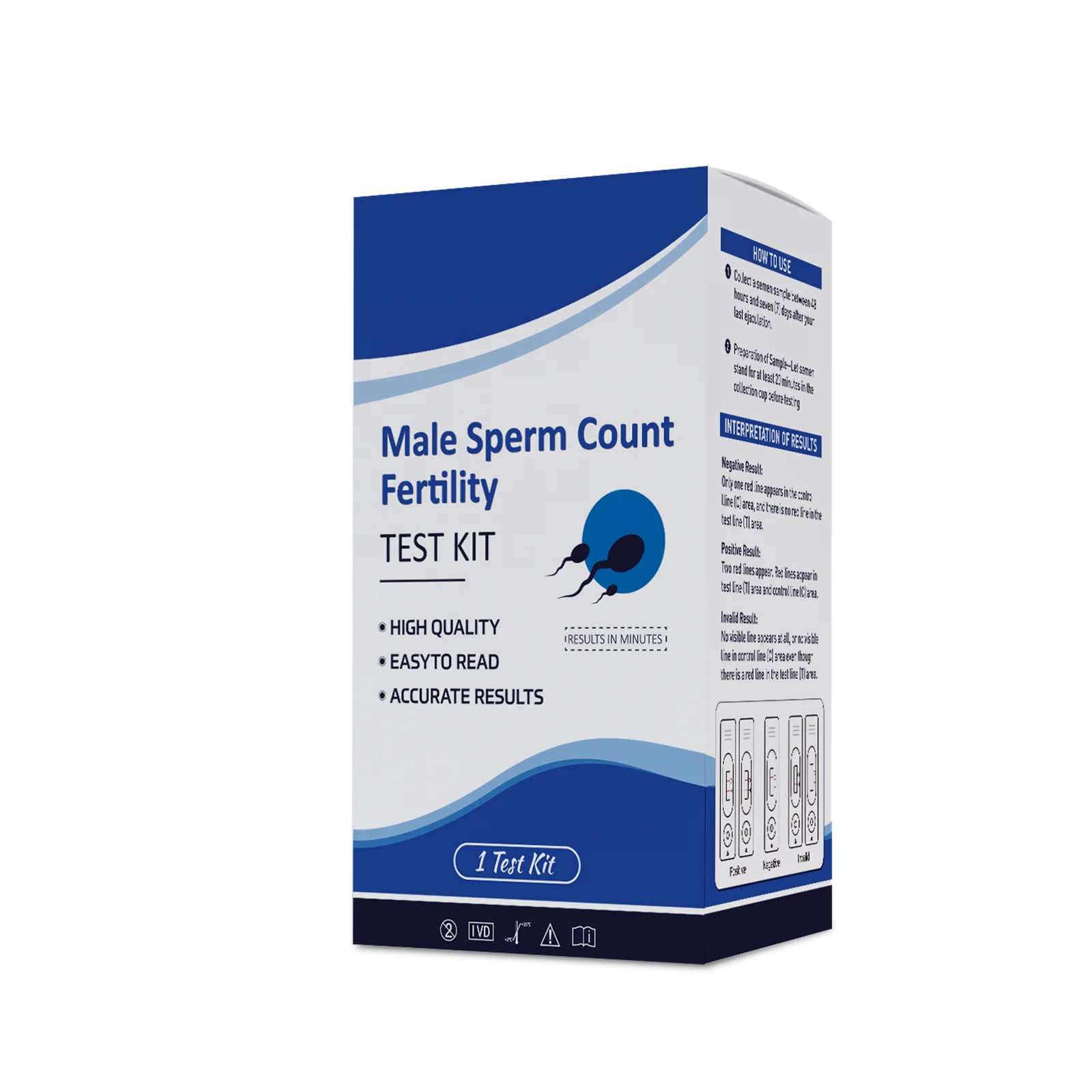New product Male Fertility Male Sperm Density Test Self-test Kit Cassette, Sperm Fertility Home Test for Man