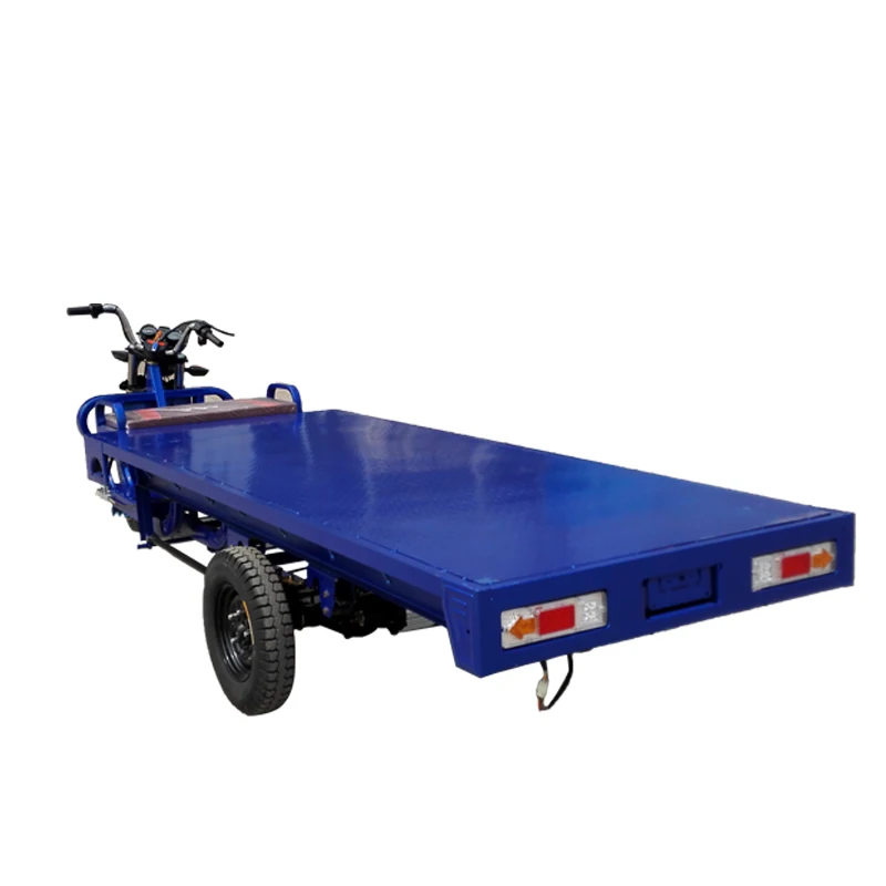 High quality and convenient flatbed cargo electric tricycle site farm freight motor tricycle