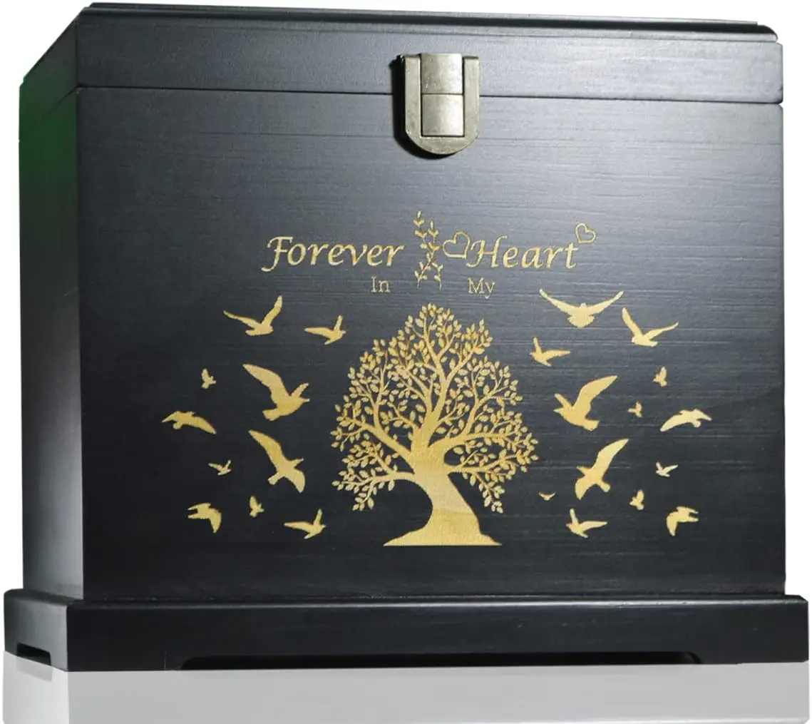 Cremation Urn for Human Ashes, Memorial Urn, Funeral Keepsake Urns for Men Women Child,wooden