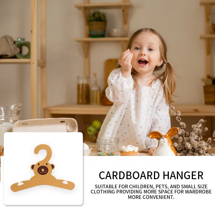 customize logo environmental protection cat dog animal cardboard hanger pet clothing paper hanger