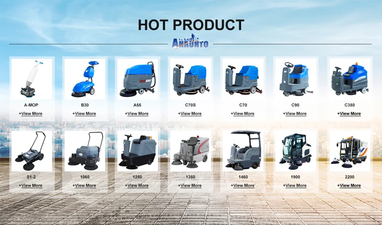 Industrial Floor Sweeper Street Road Cleaner Driving On Cleaning Machine Floor Sweeper