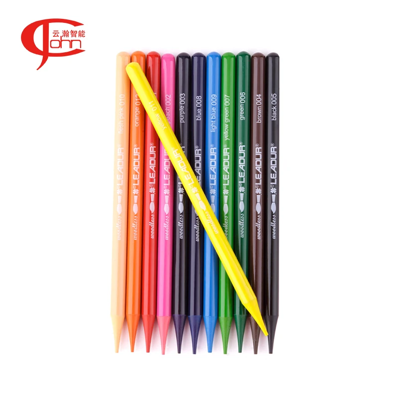 Artist Water painting 12colors water soluble color pencil woodless watercolored pencil