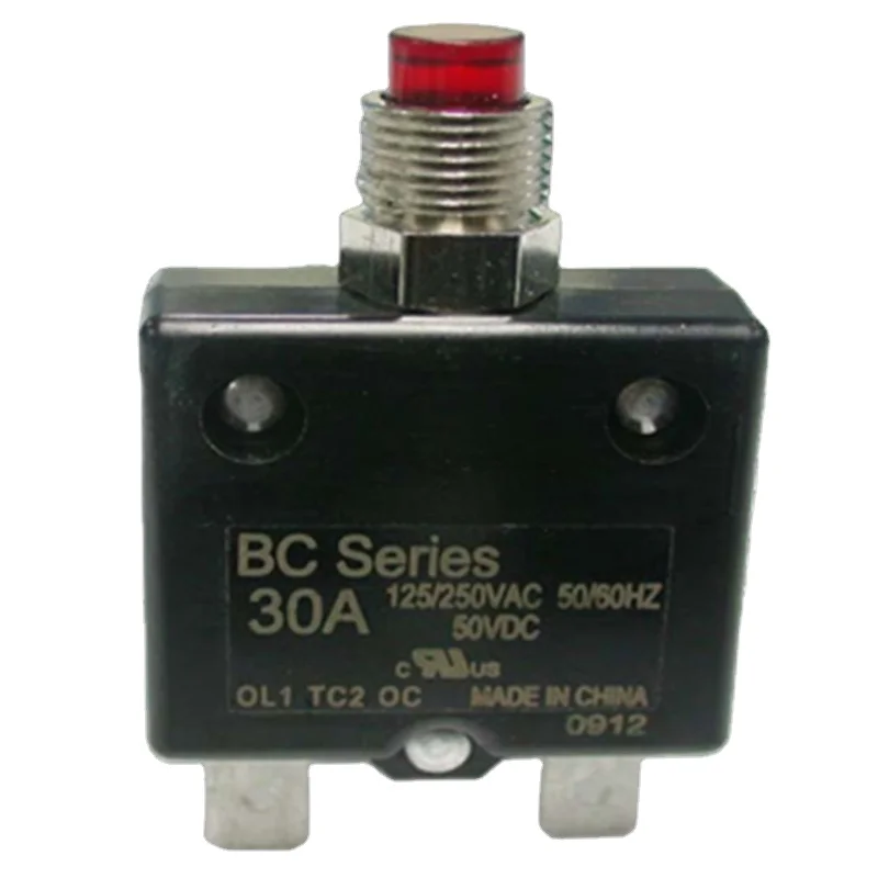 Over Current Protection DC Motor Thermal Circuit Breaker Switch Miniature Resettable Overload Protector Switch For Equipment