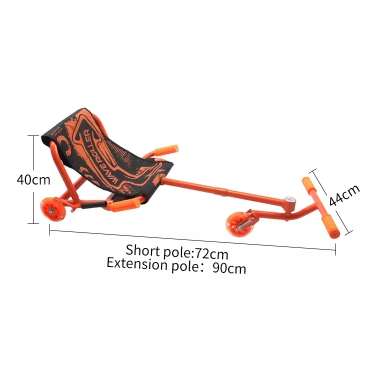best selling high quality wave roller go-kart 3 wheels ezy wave roller scooter