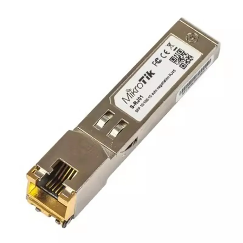 Lower Price mikrotik S-RJ01 10/100/1000 SFP Transceiver 100m RJ45 Optic Gigabit optical to electrical module S-RJ01