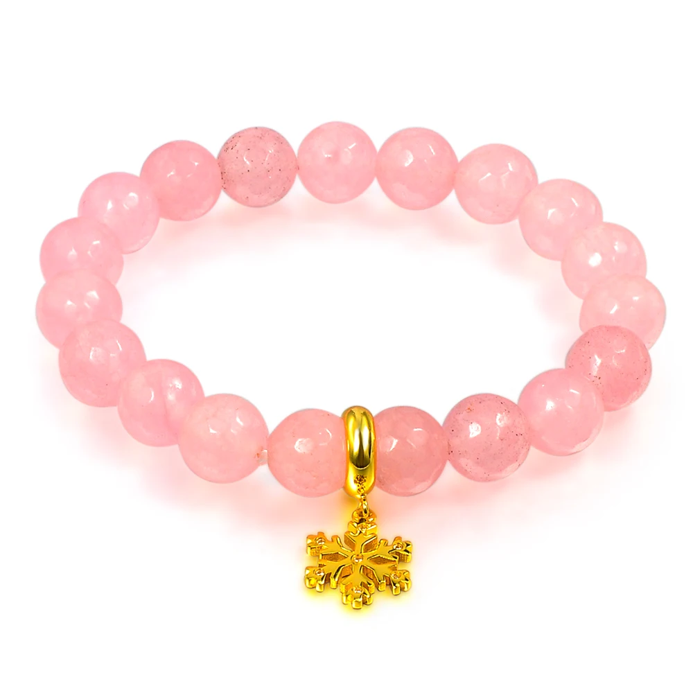 Yellow Water Bead Bracelet, Topaz November Birthstone Bracelet, Colorful Crystals Healing Stones Bracelets For Women