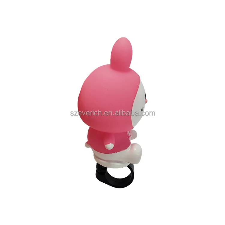 new arrival premium cartoon rubber soft animal bicycle air horn bell rabbit horn for kids bike