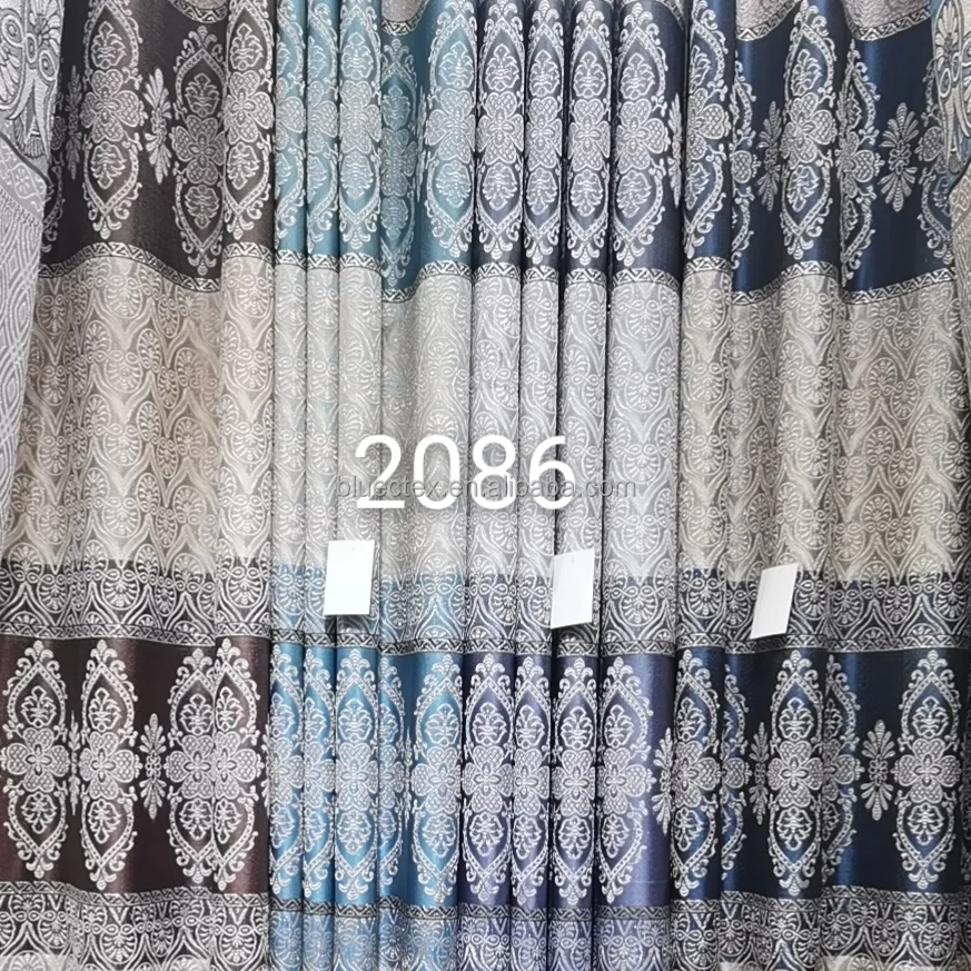 Best selling cheap price 100% polyester jacquard fabric for upholstery curtain home use curtain fabric hometetxtile
