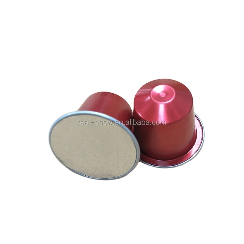 Round aluminium foil aluminium coffee capsule for Nespresso