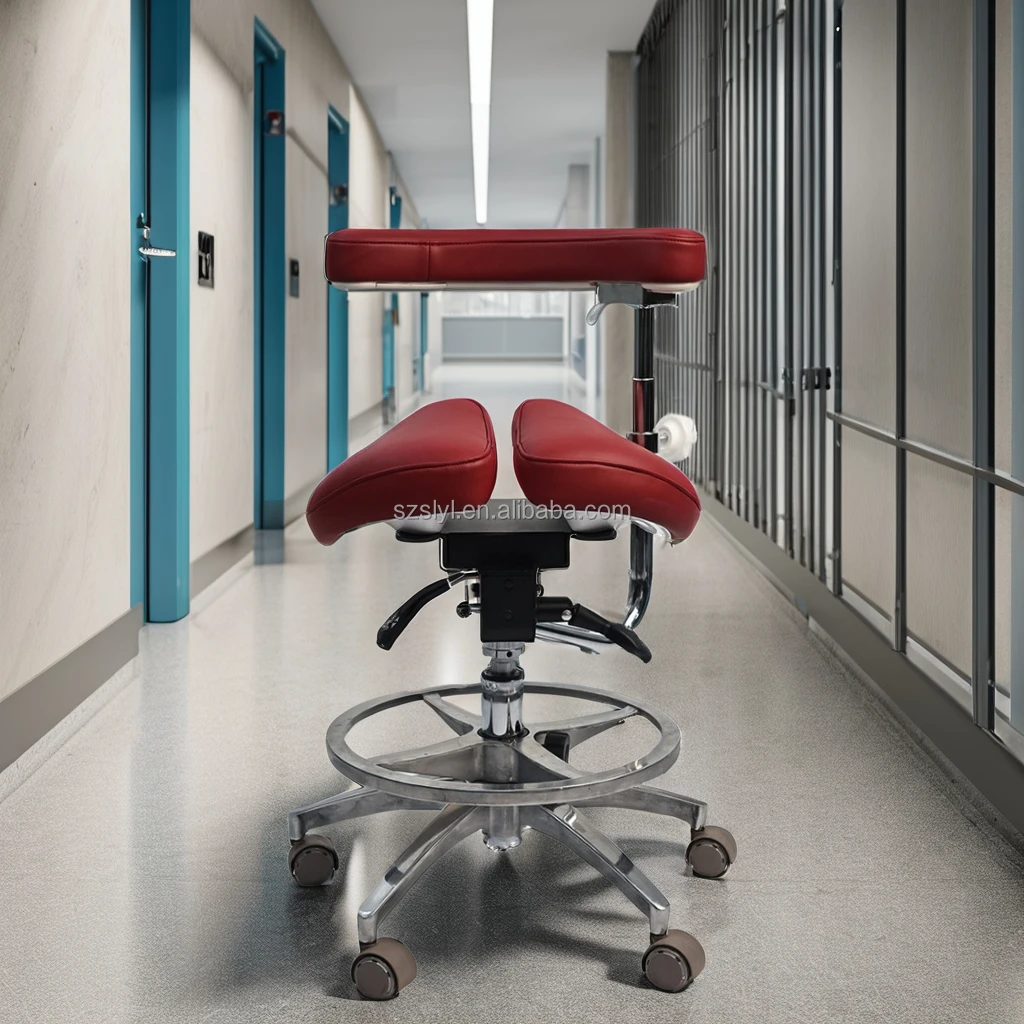 Hot Sale Reclining Adjustable Beauty Salon Saddle Seat Chair Swivel Saddle Chair Swivel lift Chair with Armrest for Lashing