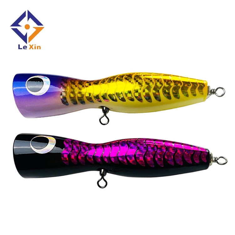 
195mm 120g Saltwater Fishing Lure Popper Long Casting Fishing Lure Artificial Bait Topwater Big Popper 