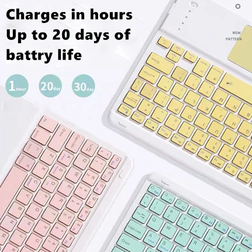 Magic Touchpad Keyboard for IPad 10 2022 Pro 11 Air 5 Air 4 Case Air 3 2 Pro 10.5 10.2 8th 8th Russian Blue tooth Keyboard Case