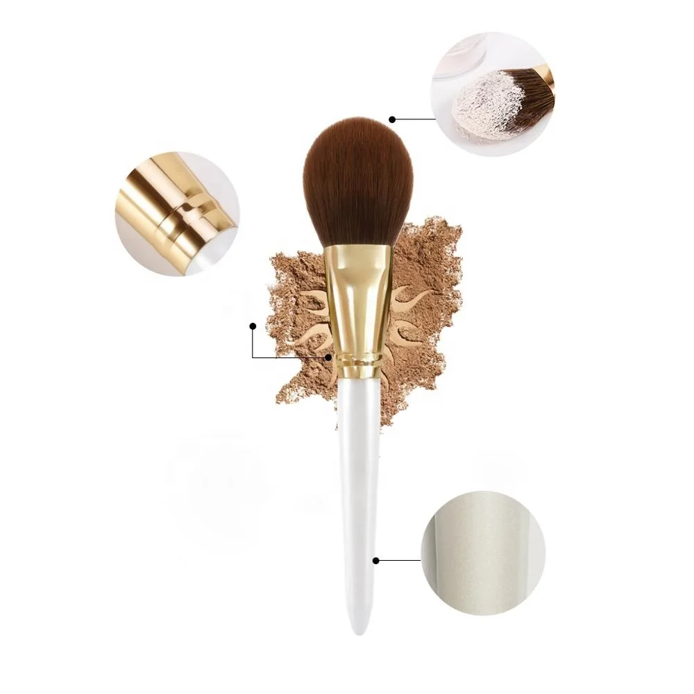 Custom 14Pcs 10Pcs Best Make Up Brushes Set 10Pcs Organic Eye Face White Handle Make Up Brushes Hair