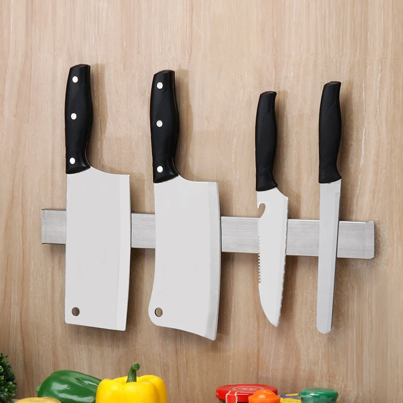 Magnet Rack Custom Logo 16 Inch Stainless Steel Magnetic Knife Holder Strips For Kitchen