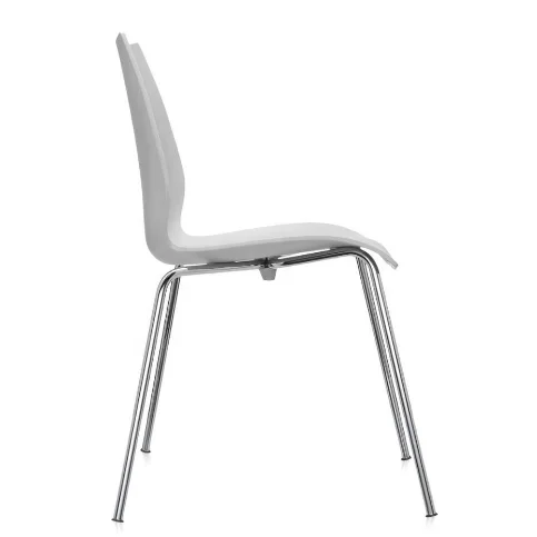 Mexico Popular Stackable Dining Room Plastic Chairs With Metal Legs