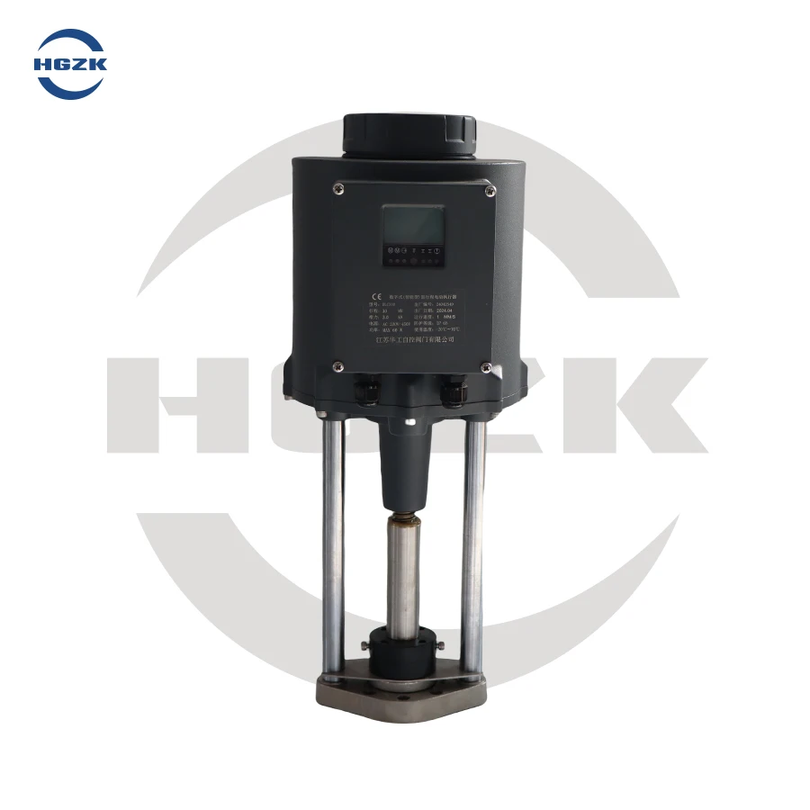 Smart flange electric actuator proportional control valve dynamic balance high temperature steam pressure control air flow ratio