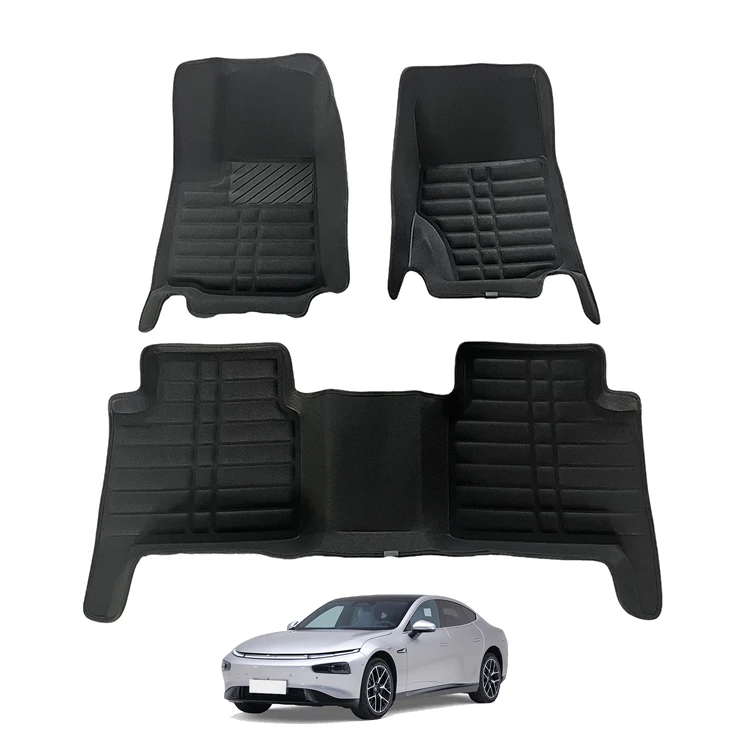 New wholesale low price customized hot sale luxury 5d all-weather waterproof non-slip pvc leather 7d car floor mats