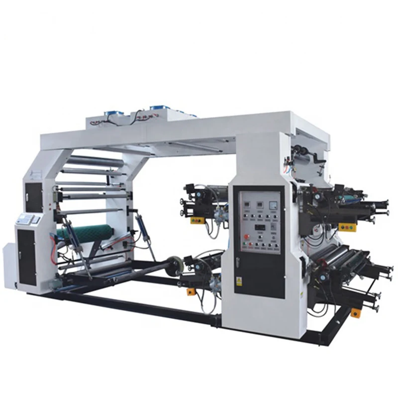 anilox roller central drum high speed flexo printing machine 4 color