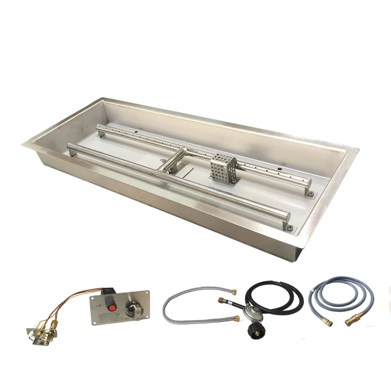 new indoor square/round /rectangle gas firepit / fireplace burner kit