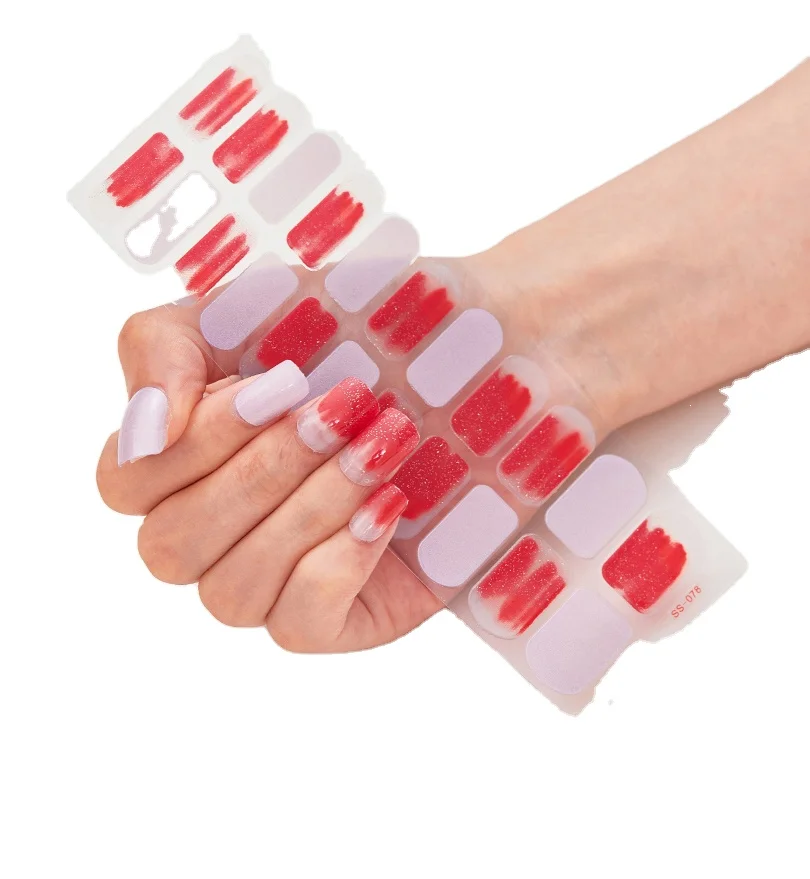 Nail Art 22 piece unlit waterproof oil proof Easy to operate Nail sticker Nail decal paper